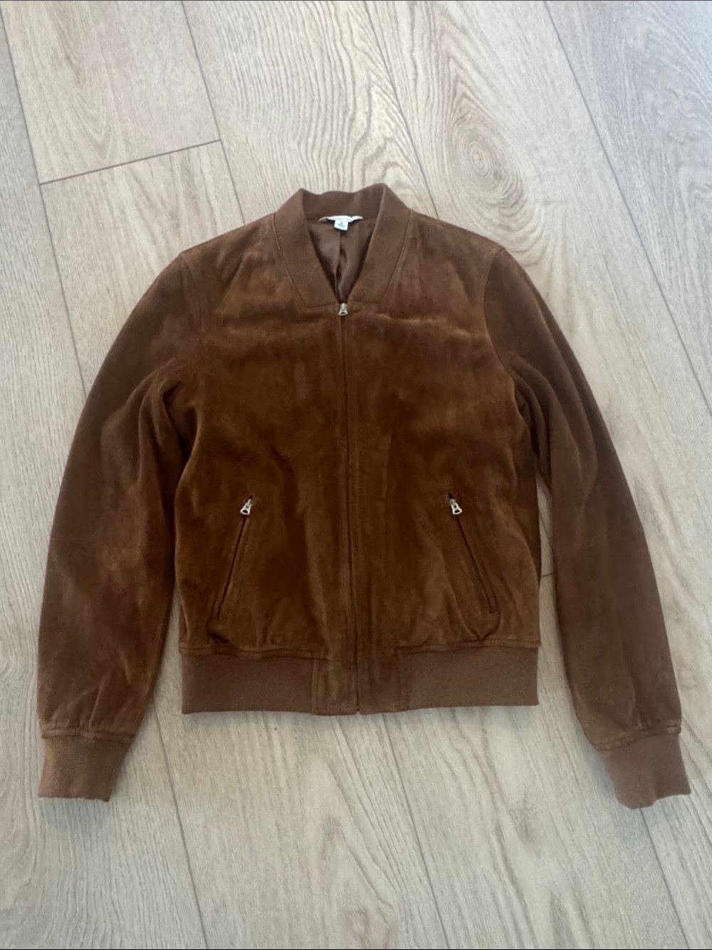 Vintage Suede bomber jacket fits like 4-6